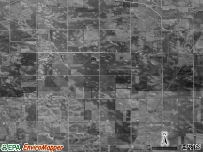 Barton township, Iowa satellite photo by USGS