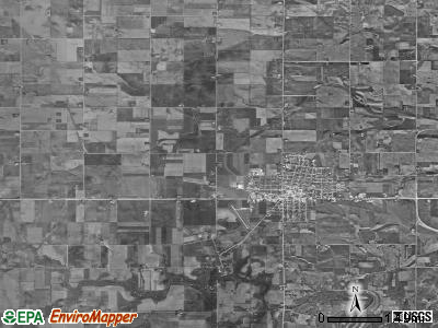 Vernon Springs township, Iowa satellite photo by USGS