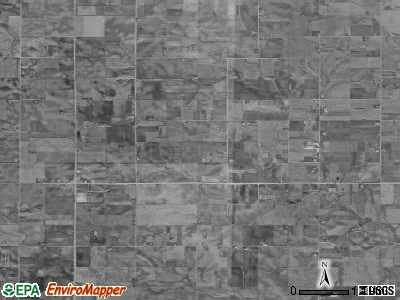 Howard Center township, Iowa satellite photo by USGS