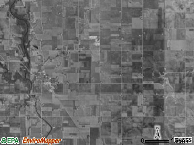 St. Ansgar township, Iowa satellite photo by USGS