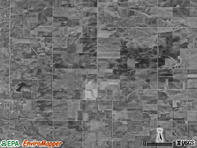 Jamestown township, Iowa satellite photo by USGS