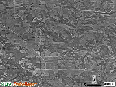 Canoe township, Iowa satellite photo by USGS