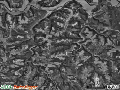 French Creek township, Iowa satellite photo by USGS