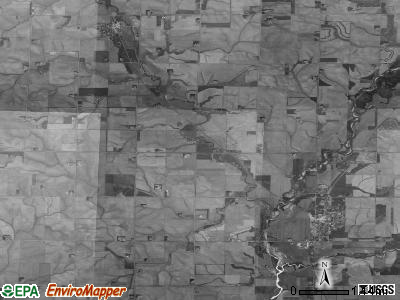 Doon township, Iowa satellite photo by USGS