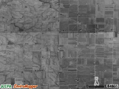 Goewey township, Iowa satellite photo by USGS