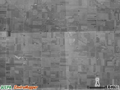 Baker township, Iowa satellite photo by USGS