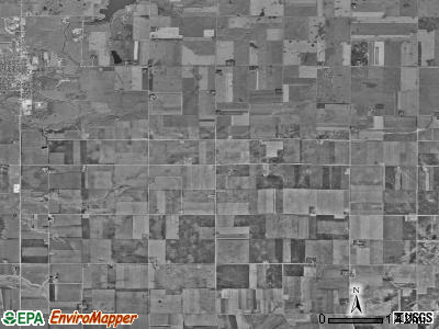 Milford township, Iowa satellite photo by USGS