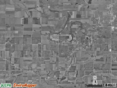 Okoboji township, Iowa satellite photo by USGS