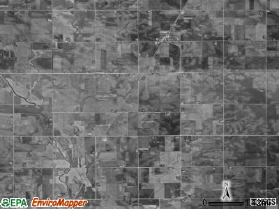 Union township, Iowa satellite photo by USGS