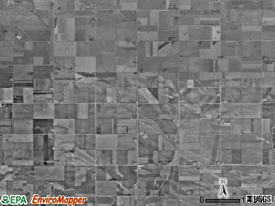 Westport township, Iowa satellite photo by USGS