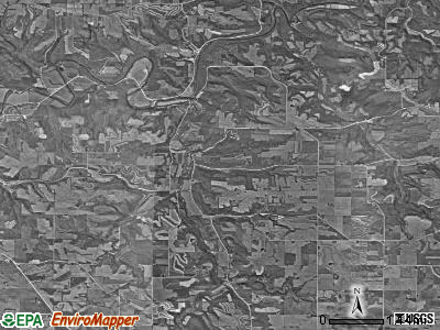 Glenwood township, Iowa satellite photo by USGS