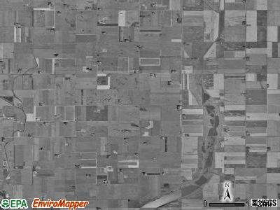 Ramsey township, Iowa satellite photo by USGS