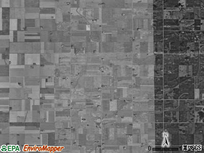 German township, Iowa satellite photo by USGS