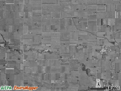 Greenwood township, Iowa satellite photo by USGS