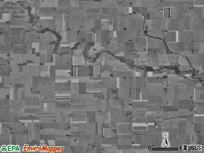 Seneca township, Iowa satellite photo by USGS