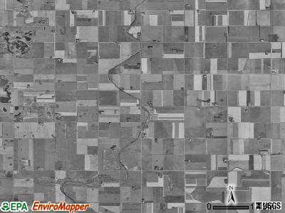 Jack Creek township, Iowa satellite photo by USGS