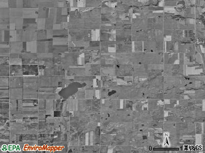 Twelve Mile Lake township, Iowa satellite photo by USGS