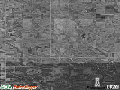 Afton township, Iowa satellite photo by USGS