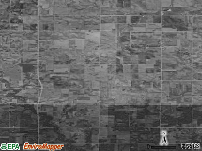 Paris township, Iowa satellite photo by USGS