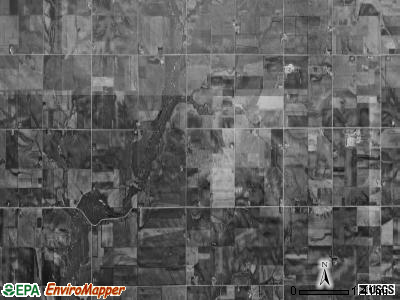 East Lincoln township, Iowa satellite photo by USGS