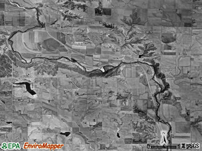 Settlers township, Iowa satellite photo by USGS