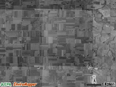 Sheridan township, Iowa satellite photo by USGS