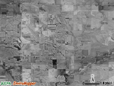 Sioux township, Iowa satellite photo by USGS