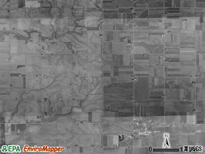 Franklin township, Iowa satellite photo by USGS