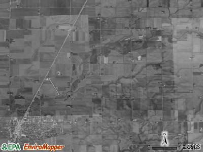 Floyd township, Iowa satellite photo by USGS