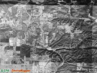 Cushman township, Arkansas satellite photo by USGS