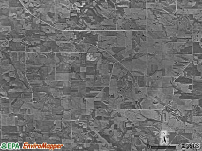 Frankville township, Iowa satellite photo by USGS
