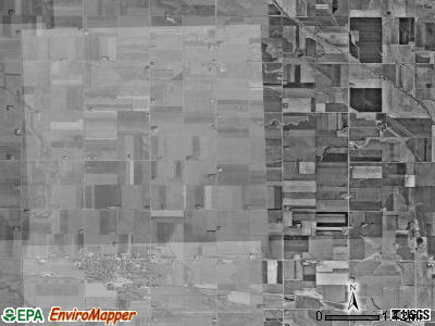 Hartley township, Iowa satellite photo by USGS