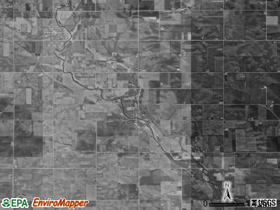 Falls township, Iowa satellite photo by USGS