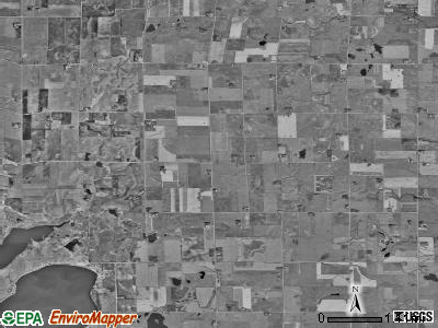 Lost Island township, Iowa satellite photo by USGS