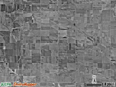 Waterford township, Iowa satellite photo by USGS