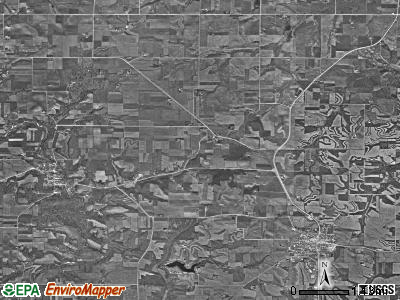 Calmar township, Iowa satellite photo by USGS