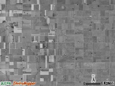 Independence township, Iowa satellite photo by USGS
