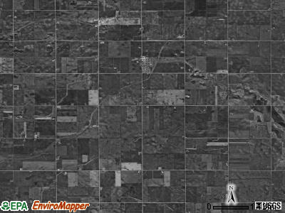 Bingham township, Iowa satellite photo by USGS