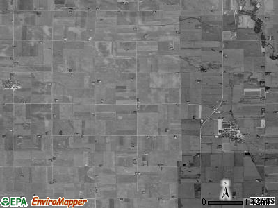 Burt township, Iowa satellite photo by USGS