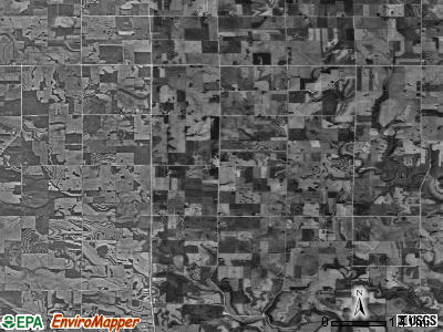 Ludlow township, Iowa satellite photo by USGS