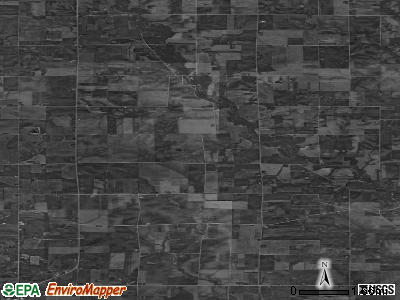 Jacksonville township, Iowa satellite photo by USGS
