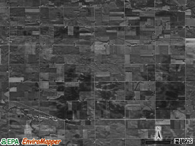 Rudd township, Iowa satellite photo by USGS