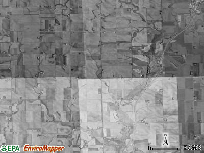 Lynn township, Iowa satellite photo by USGS