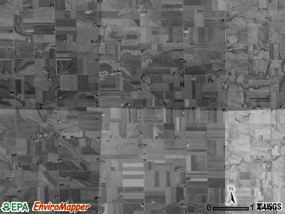 Capel township, Iowa satellite photo by USGS