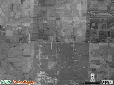 Welcome township, Iowa satellite photo by USGS