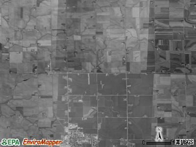Plato township, Iowa satellite photo by USGS
