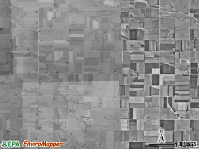 Omega township, Iowa satellite photo by USGS