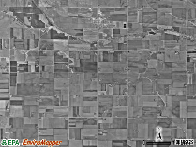Lone Tree township, Iowa satellite photo by USGS