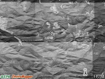 Kentucky township, Arkansas satellite photo by USGS