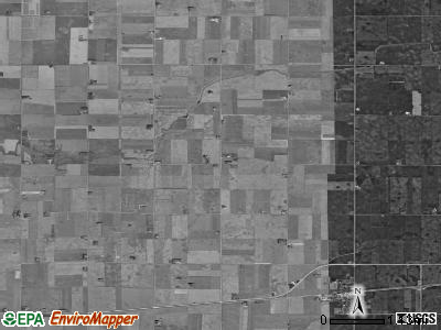 Wesley township, Iowa satellite photo by USGS